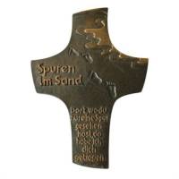 Croix Murale Bronze 18 Cm Spuren Im Sand