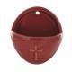 Benitier Ceramique 8.5 X 10 Cm Rouge Brillant Croix