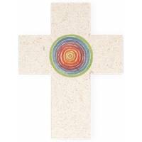 Croix Murale 17 X 13 Cm Pierre Naturelle