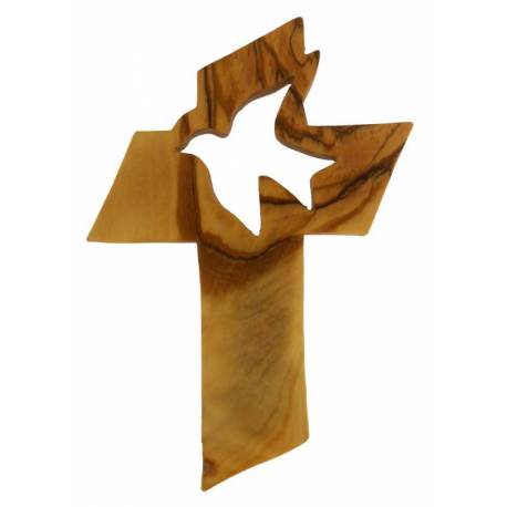 Croix Murale - 13 X 9 cm - Bois d'olivier