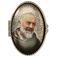 Boîte à Pilules - St P Pio - Mosaïque - Ov 70 X 45 mm