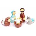 Crèche à Vierge bleue + Boïte