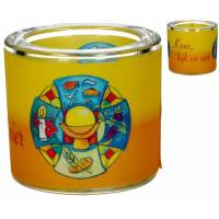 Verre+Chauffe-Plats 6 X 6.5 Cm 1Iere Communion