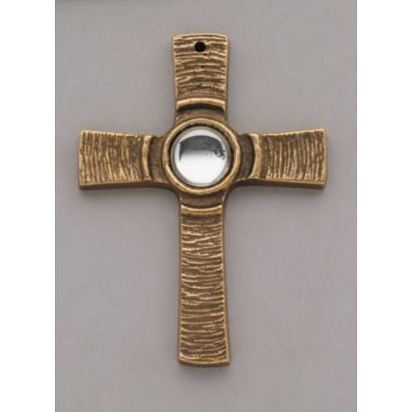 Croix Murale 8.5 Cm Bronze
