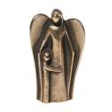 Beeld 7 Cm Brons - Engelbewaarder + Kind 
