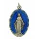 Médaille 32 mm Ov - Miraculeuse - Email Bleu