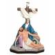 Statue Pieta 40 cm en résine (60 cm avec la croix)