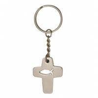 Porte-Clefs Croix / Poisson