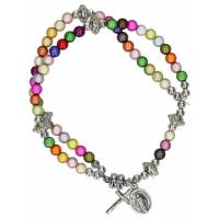Bracelet-Chapelet Multicolore - fermoir aimanté