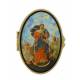 Pillendoosje - Maria die de knopen ontwart - Mozaiek - Ov 70 X 45 mm 