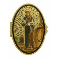 Pillendoosje - H Franciscus - Mozaiek - Ov70 X 45 mm 