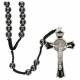 Chapelet s/corde Hématite Croix St Benoît