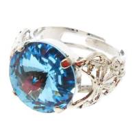 Bague Swarovsky Bleu Clair