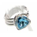 Bague Swarovsky Bleu Clair
