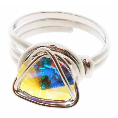 Bague Swarovsky Blanc Irise