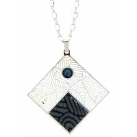 Sieraad Filigraan + Swarovsky Blauw 