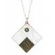 Parure Filigrane + Swarovsky Gris