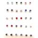 Boucles D'oreilles Swarovsky 15 Assorties