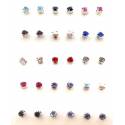 Boucles D'oreilles Swarovsky 15 Assorties