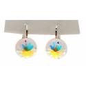 Boucles D'oreilles Swarovsky Blanc Irise