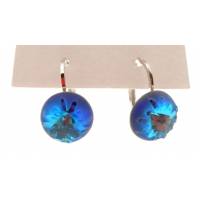 Boucles D'oreilles Swarovsky Bleu Clair