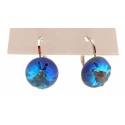 Boucles D'oreilles Swarovsky Bleu Clair