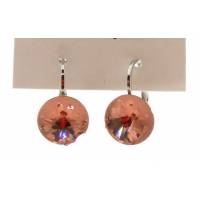 Boucles D'oreilles Swarovsky Rose