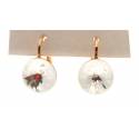 Boucles D'oreilles Swarovsky Cristal Sur Cuivre