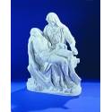 Pieta - 71 cm - "Marbre" Blanc