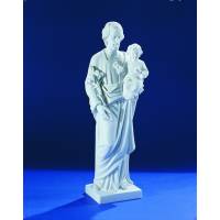 Sint Jozef - 60 cm - "Marmer" Wit 