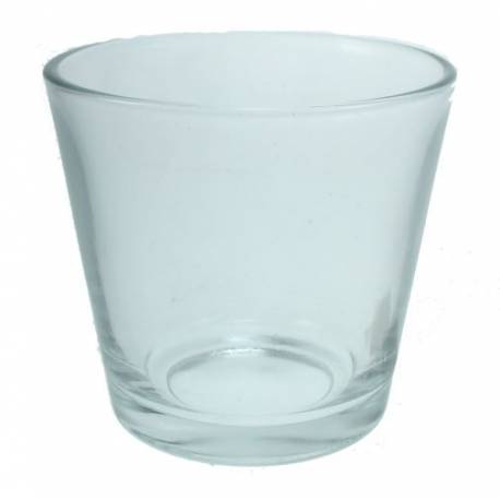 Kaarsenhouder Glas - Konisch - H 7 Cm - Diam 7 Cm 