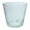 Bougeoir Verre Conique Ht 7 Cm - Diam 7 Cm