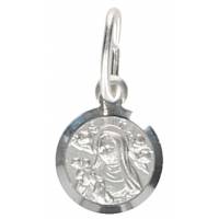 Medaille H Rita - 8 mm - Metaal + Rhodium 