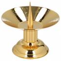 Bougeoir d'autel doré-Hauteur 10 Cm