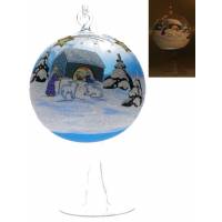 Kerstbal Voor Theelichtje 11 Cm + Staander Ass 3 