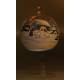 Boule De Noel + Pied - Bleu + Chauffe-Plat - Diam 11 Cm Ass 3