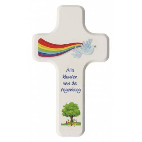 Kruisbeeld 6 X 11 Cm Alle Kleuren Van De Regenboog 