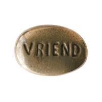 Galet Porte Bonheur 2.5 X 3.5 Cm Vriend Bronze