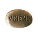 Galet Porte Bonheur 2.5 X 3.5 Cm Vriend Bronze