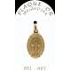 Médaille plaqué-or - Miraculeuse - 21 mm