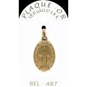 Médaille plaqué-or - Miraculeuse - 21 mm