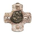 Croix Murale Bronze 10 Cm Ik Ben Met U