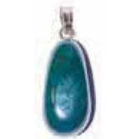 Pierres De Santé Pendentif 25 X 15 Mm Heliotrope