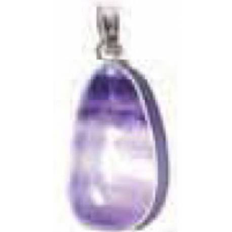 Pierres De Santé Pendentif 25 X 15 Mm Fluorine