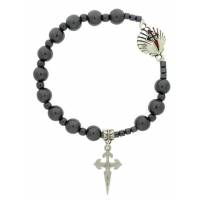 Armband-tientje - hematiet - H Jacobus 