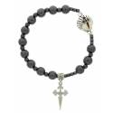 Armband-tientje - hematiet - H Jacobus 