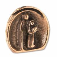 Statue 4.5 X 4.5 X 1.5 Cm Bronze - Relief Creche