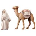 Chameau debout sans bagage : crèche de Noël en bois Komet 12 cm