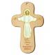 Croix Murale Bois 9.4 X 15 Cm Christ Est Ressuscité