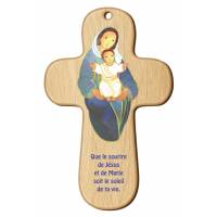 Kruisbeeld Hout 9.4 X 15 Cm Que Le Sourire De Jesus... 